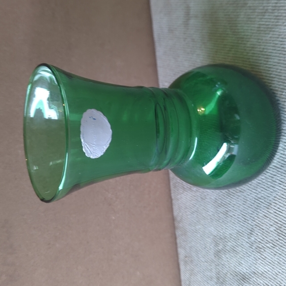 Vintage Anchor green glass vase - Picture 1 of 1
